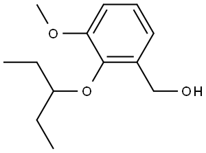 2-(1-Ethylpropoxy)-3-methoxybenzenemethanol Structure