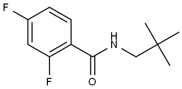 N-(2,2-Dimethylpropyl)-2,4-difluorobenzamide Structure