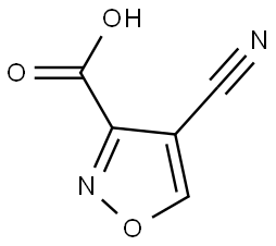 4-Cyanoisoxazole-3-carboxylic acid Structure