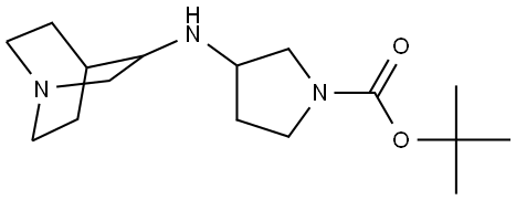 tert-butyl 3-(quinuclidin-3-ylamino)pyrrolidine-1-carboxylate Structure