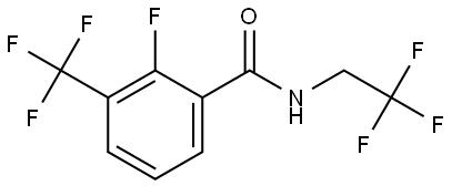 2-Fluoro-N-(2,2,2-trifluoroethyl)-3-(trifluoromethyl)benzamide Structure