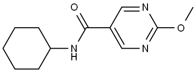 N-cyclohexyl-2-methoxypyrimidine-5-carboxamide Structure