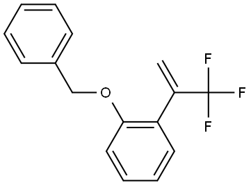 Benzene, 1-(phenylmethoxy)-2-[1-(trifluoromethyl)ethenyl]- Structure