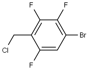1-Bromo-4-(chloromethyl)-2,3,5-trifluorobenzene 구조식 이미지