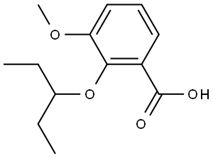 2-(1-Ethylpropoxy)-3-methoxybenzoic acid Structure