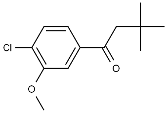 1-(4-Chloro-3-methoxyphenyl)-3,3-dimethyl-1-butanone Structure