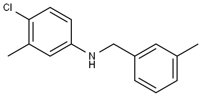 N-(4-Chloro-3-methylphenyl)-3-methylbenzenemethanamine Structure