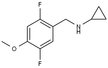 N-Cyclopropyl-2,5-difluoro-4-methoxybenzenemethanamine Structure