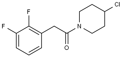 1-(4-Chloro-1-piperidinyl)-2-(2,3-difluorophenyl)ethanone Structure