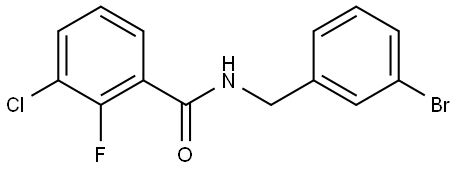 N-[(3-Bromophenyl)methyl]-3-chloro-2-fluorobenzamide Structure