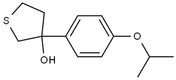 Tetrahydro-3-[4-(1-methylethoxy)phenyl]thiophene-3-ol Structure