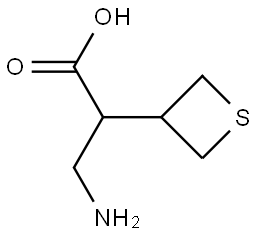 3-amino-2-(thietan-3-yl)propanoic acid Structure