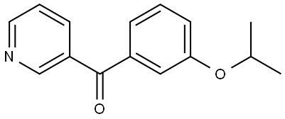 (3-isopropoxyphenyl)(pyridin-3-yl)methanone 구조식 이미지