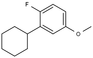 2-cyclohexyl-1-fluoro-4-methoxybenzene Structure
