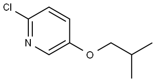 Pyridine, 2-chloro-5-(2-methylpropoxy)- Structure