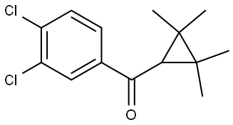 (3,4-Dichlorophenyl)(2,2,3,3-tetramethylcyclopropyl)methanone Structure