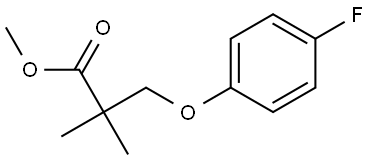 Methyl 3-(4-fluorophenoxy)-2,2-dimethylpropanoate Structure