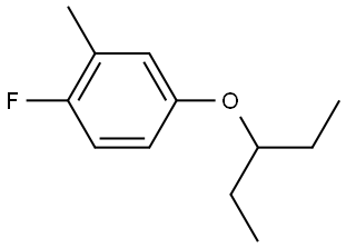 4-(1-Ethylpropoxy)-1-fluoro-2-methylbenzene Structure