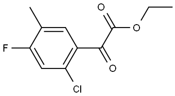 ethyl 2-(2-chloro-4-fluoro-5-methylphenyl)-2-oxoacetate Structure