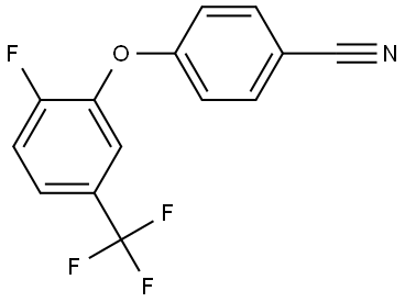 4-[2-Fluoro-5-(trifluoromethyl)phenoxy]benzonitrile Structure