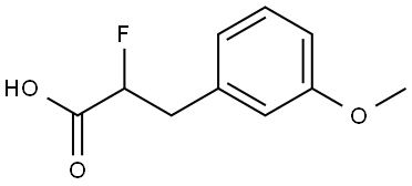 2-fluoro-3-(3-methoxyphenyl)propanoic acid Structure