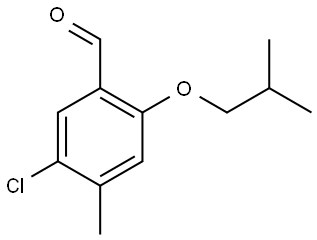 5-chloro-2-isobutoxy-4-methylbenzaldehyde Structure