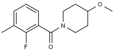 (2-Fluoro-3-methylphenyl)(4-methoxy-1-piperidinyl)methanone Structure