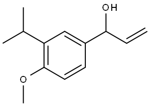 1-(3-isopropyl-4-methoxyphenyl)prop-2-en-1-ol Structure