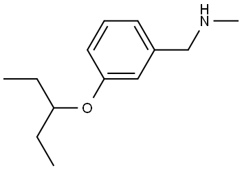 3-(1-Ethylpropoxy)-N-methylbenzenemethanamine Structure