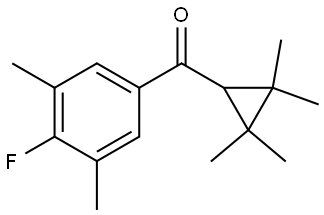 (4-Fluoro-3,5-dimethylphenyl)(2,2,3,3-tetramethylcyclopropyl)methanone Structure