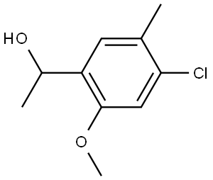 4-Chloro-2-methoxy-α,5-dimethylbenzenemethanol 구조식 이미지