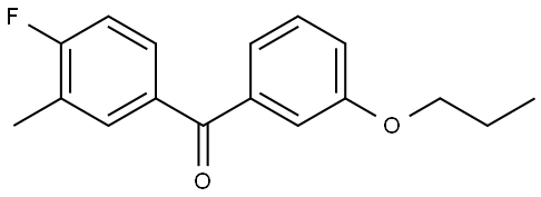 Methanone, (4-fluoro-3-methylphenyl)(3-propoxyphenyl)- Structure