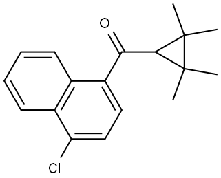 (4-Chloro-1-naphthalenyl)(2,2,3,3-tetramethylcyclopropyl)methanone Structure