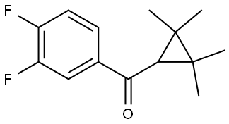 (3,4-Difluorophenyl)(2,2,3,3-tetramethylcyclopropyl)methanone Structure