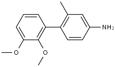 2',3'-Dimethoxy-2-methyl[1,1'-biphenyl]-4-amine Structure