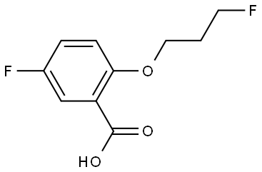 5-fluoro-2-(3-fluoropropoxy)benzoic acid Structure