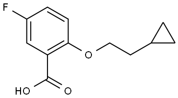 2-(2-cyclopropylethoxy)-5-fluorobenzoic acid Structure