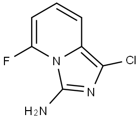 Imidazo[1,5-a]pyridin-3-amine, 1-chloro-5-fluoro- Structure