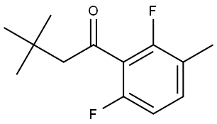 1-(2,6-Difluoro-3-methylphenyl)-3,3-dimethyl-1-butanone Structure