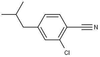 2-Chloro-4-(2-methylpropyl)benzonitrile Structure