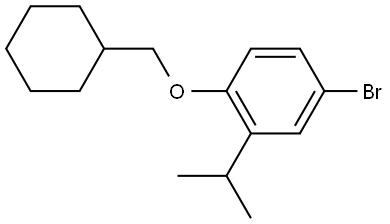 4-Bromo-1-(cyclohexylmethoxy)-2-(1-methylethyl)benzene Structure