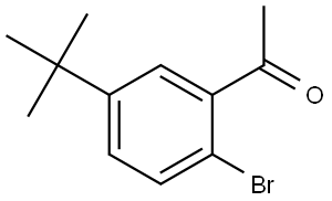 1-[2-Bromo-5-(1,1-dimethylethyl)phenyl]ethanone Structure