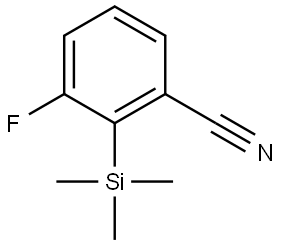 Benzonitrile, 3-fluoro-2-(trimethylsilyl)- Structure