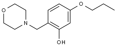 2-(4-Morpholinylmethyl)-5-propoxyphenol Structure