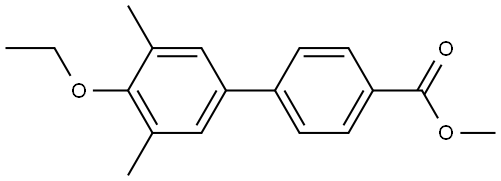 Methyl 4'-ethoxy-3',5'-dimethyl[1,1'-biphenyl]-4-carboxylate Structure