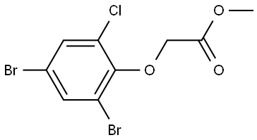 Methyl 2-(2,4-dibromo-6-chlorophenoxy)acetate Structure