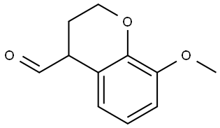 8-methoxychromane-4-carbaldehyde Structure