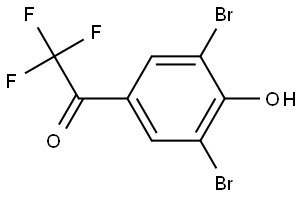 1-(3,5-Dibromo-4-hydroxyphenyl)-2,2,2-trifluoroethanone Structure