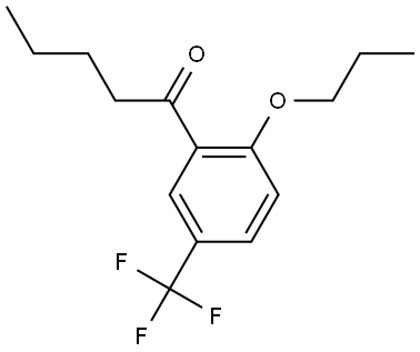 1-[2-Propoxy-5-(trifluoromethyl)phenyl]-1-pentanone Structure