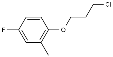 1-(3-Chloropropoxy)-4-fluoro-2-methylbenzene Structure